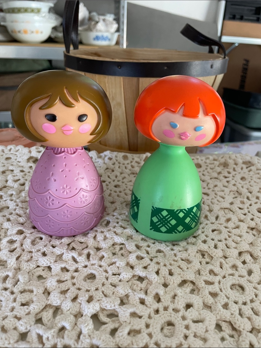 Vintage Avon bubble bath “it’s a small world theme Set of 2